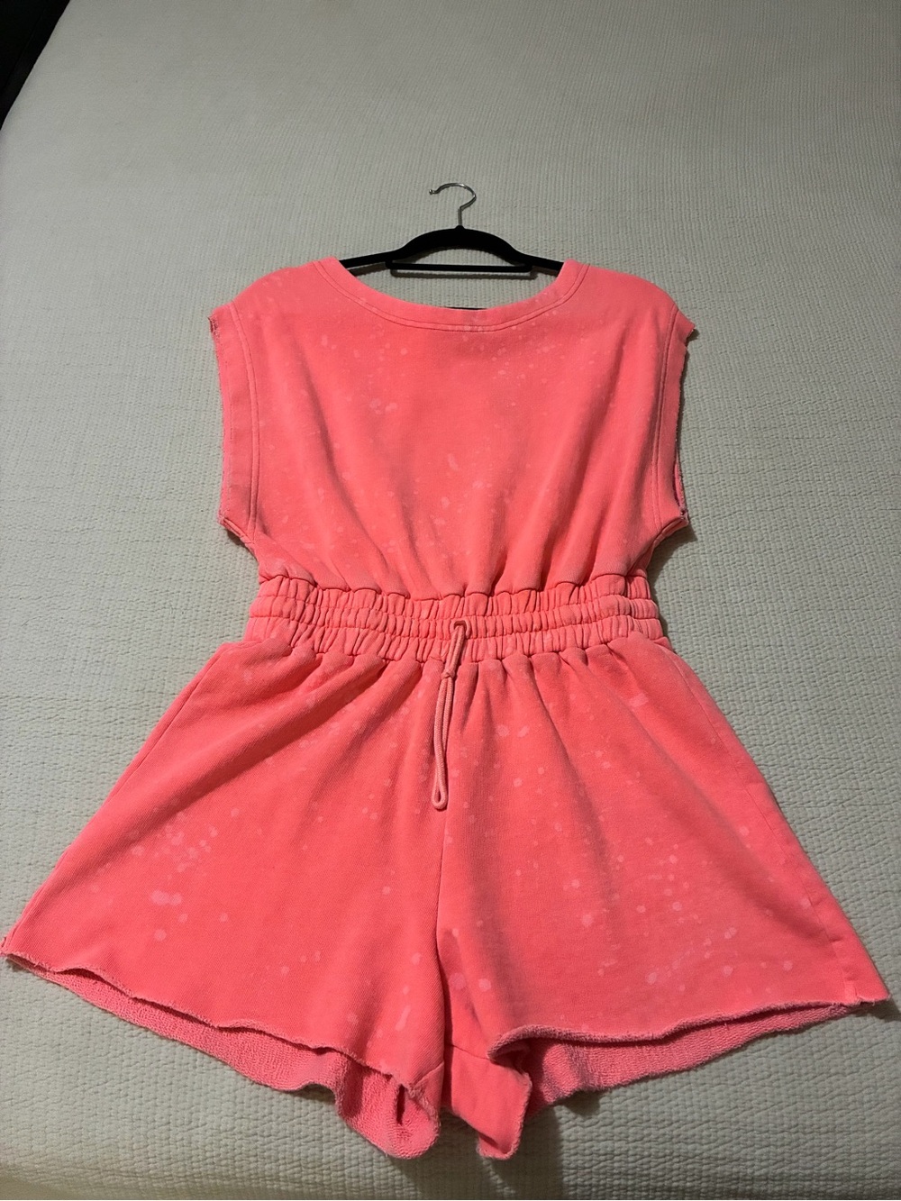 Urban Outfitters Coral Pink Sleeveless Romper